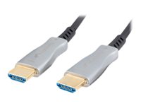 Lanberg HDMI han -> HDMI han 3840 x 2160 - 60 Hz 50 m Sort