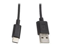 Lanberg USB 2.0 USB Type-C kabel 1m Sort