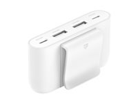 Belkin BOOST CHARGE - Bande de charge - 4 connecteurs de sortie (2 x USB-C, 2 x USB) - blanc