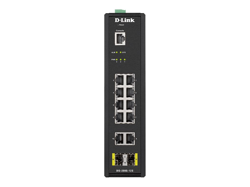 D-LINK 12 Port L2 Industrial SM Switch