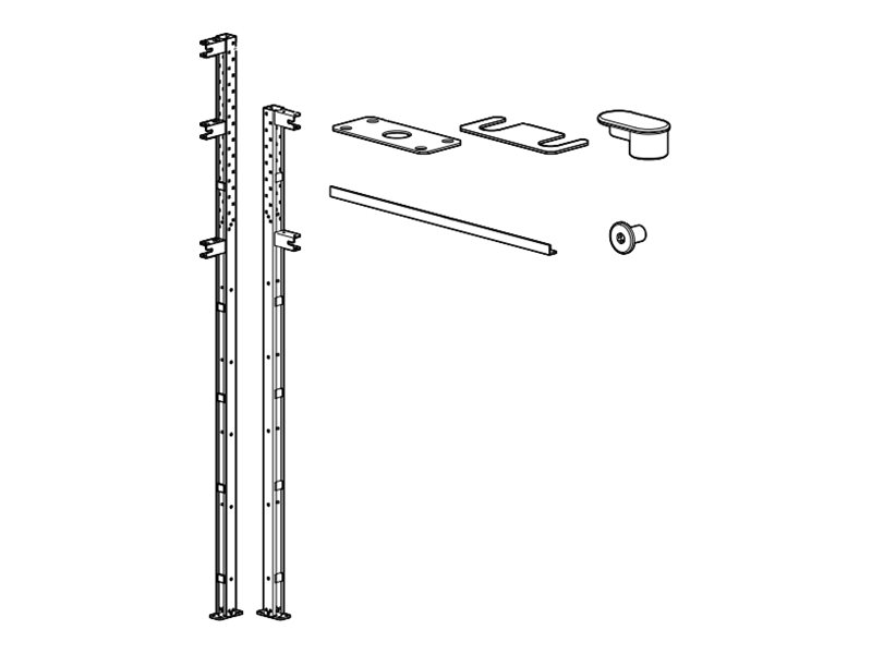HyperPod Frame Vertical Post Short Frame
