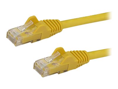 StarTech.com 2m CAT6 Ethernet Cable, 10 Gigabit Snagless RJ45 650MHz 100W PoE Patch Cord, CAT 6 10GbE UTP Network Cable w/Strain Relief, Yellow, Fluke Tested/Wiring is UL Certified/TIA