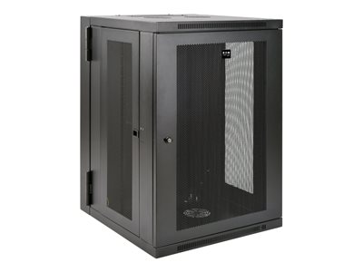 Tripp Lite 18U Wall Mount Rack Enclosure Server Cabinet Swinging Hinged Door Deep