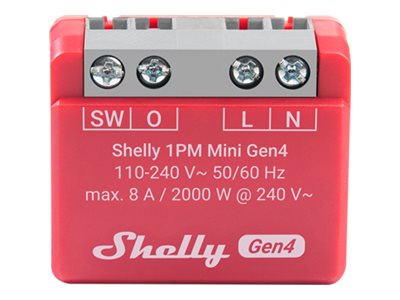 SHELLY 1PM Mini Gen4 2-pack PM Switch