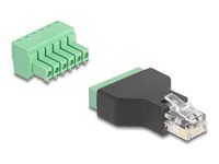 DeLOCK Netværk-konnektor Sort Grøn