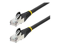 StarTech.com 7m CAT6a Ethernet Cable - Black - Low Smoke Zero Halogen (LSZH) - 10GbE 500MHz 100W PoE++ Snagless RJ-45 w/Strai