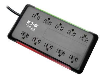 Eaton Tripp Lite Series Protect It! 10-Outlet Surge Protector, 6 ft. Cord, 2880 Joules, Black Housing