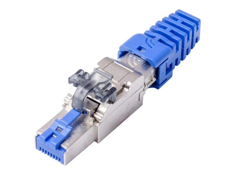 Dynamix network connector blue Product shot Right-angle 79550