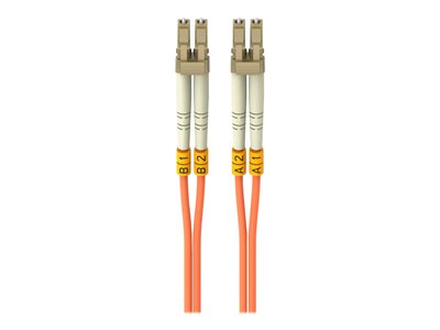 Belkin 10M Fiber Optic Cable; Orange Multimode LC/LC Duplex, 50/125 OM2