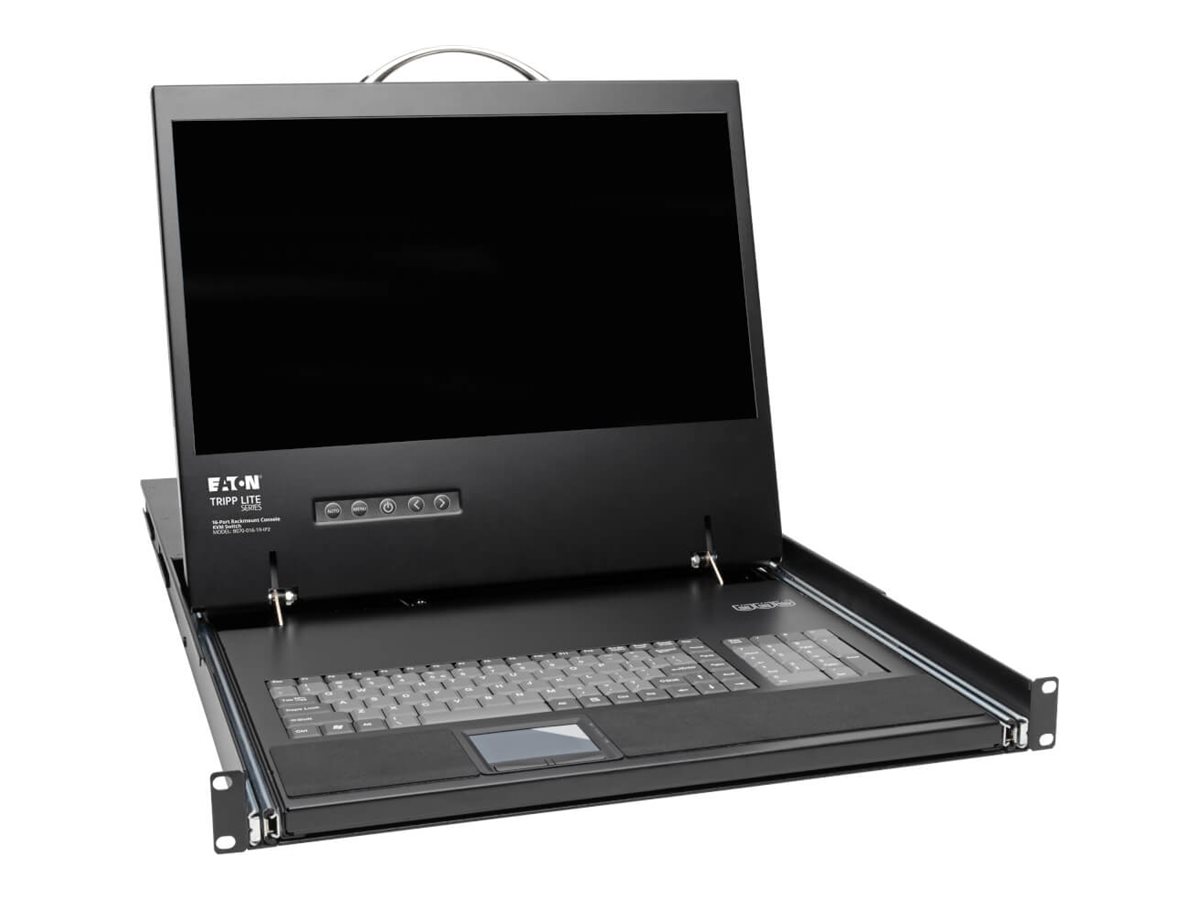 Tripp Lite 16-Port Cat5 1U Rack-Mount Console KVM Switch, 2+1 Users, 19 in. LCD, IP Remote Access