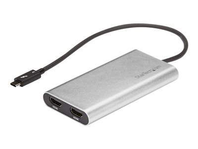 StarTech.com Thunderbolt 3 to Dual HDMI 2.0 Adapter - 4K 60Hz Dual Monitor TB3 HDMI Video Adapter - Thunderbolt 3 Certi…