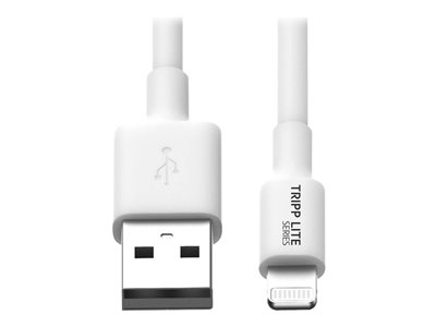 Tripp Lite 10ft Lightning USB/Sync Charge Cable for Apple Iphone / Ipad White 10'