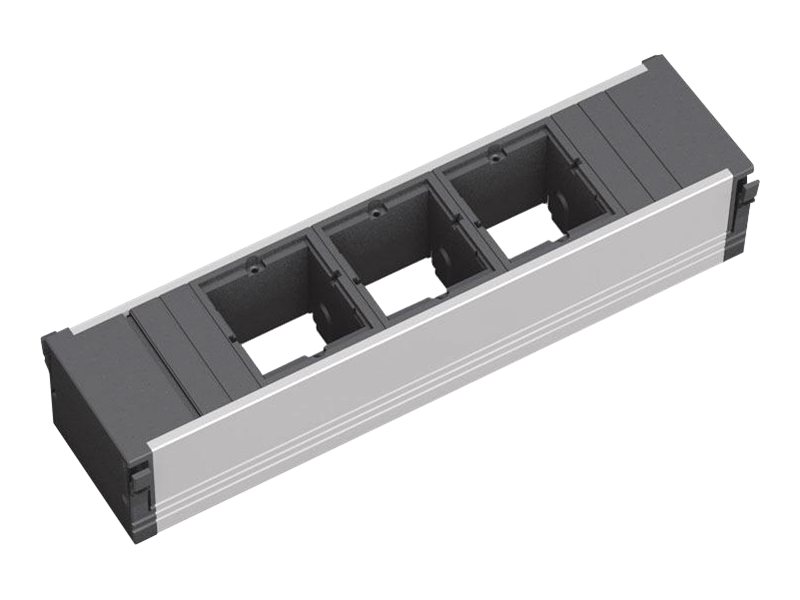 BACHMANN CONI power stripst 3-fold, 3xCustom Moduke, Empty, with GST18i3, 0.1m power cord