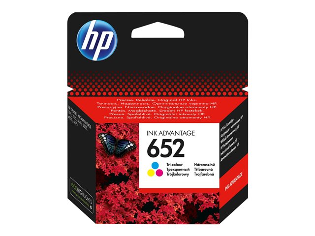 HP 652 Ink Cartridge Tri-color F6V24AE#BHK