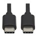 Tripp Lite USB C Charging Transferring Cable USB 2.0 M/M 60W Charging Thunderbolt 3 3ft