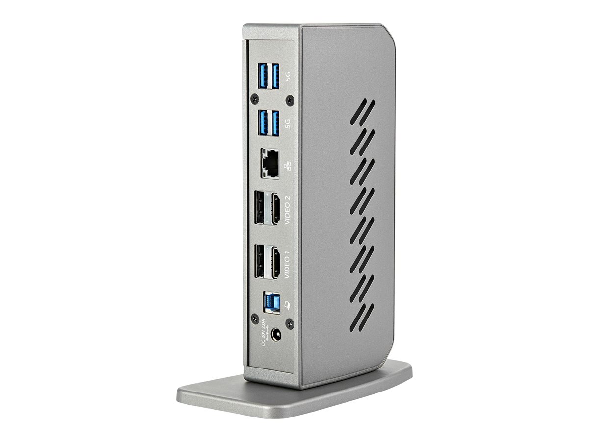 StarTech.com USB-C USB-A Dock, Hybrid Universal USB 3.0 Docking Station for USB-C or USB-A Laptop, Dual Monitor 4K 60Hz HDMI/DisplayPort, 6x USB-A Hub, Gigabit Ethernet, USB 3.1/3.2 Gen 1 - Dual 4K USB-C Dock (DK30A2DHUUE) - dokovací stanice - USB - 2 x HDMI, 2 x DP - 1GbE – foto 4