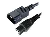 MicroConnect Strøm IEC 60320 C5 Strøm IEC 60320 C14 1m Strømkabel
