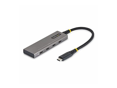 Startech - Hub - 4-port, 10 Gbps, 100 W PD charging, overcurrent protection, PCR aluminum