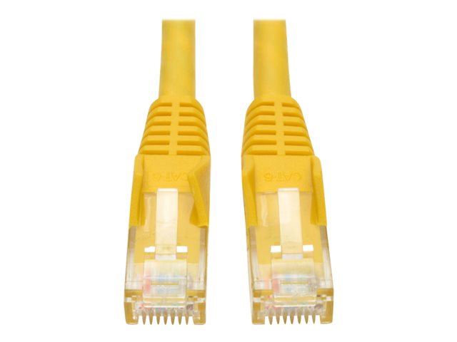Tripp Lite 5ft Cat6 Gigabit Snagless Molded Patch Cable RJ45 M/M Yellow 5' - Patch cable - RJ-45 (M) to RJ-45 (M) - 1.52 m - UTP - CAT 6 - molded, snagless, stranded - yellow