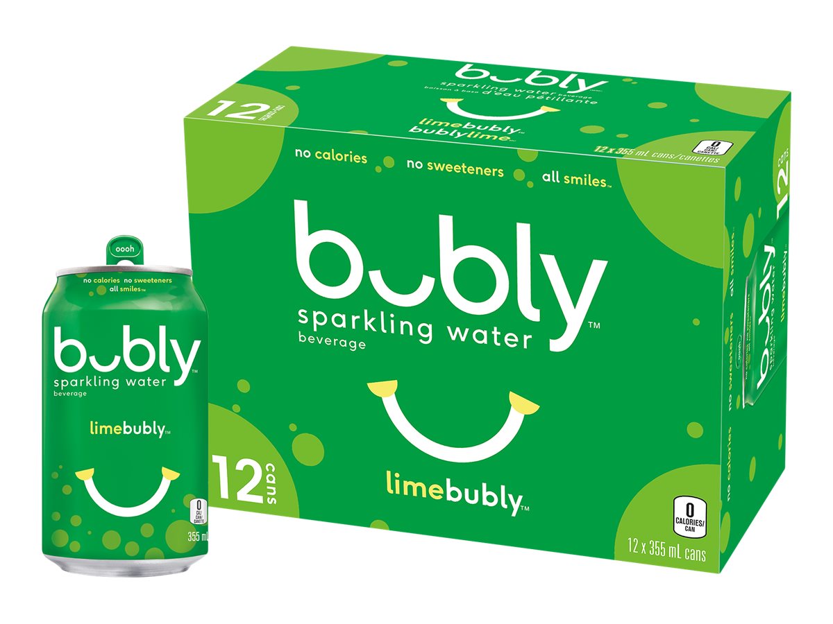 Bubly Sparkling Water - Lime - 12x355ml