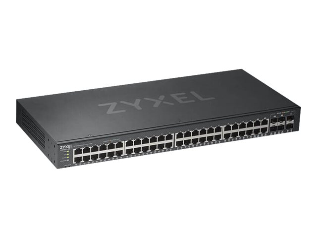 Zyxel GS1920-48v2 - Commutateur - intelligent - 48 x 10/100/1000 + 4 x SFP Gigabit combin + 2 x Gigabit SFP - Montable sur rack