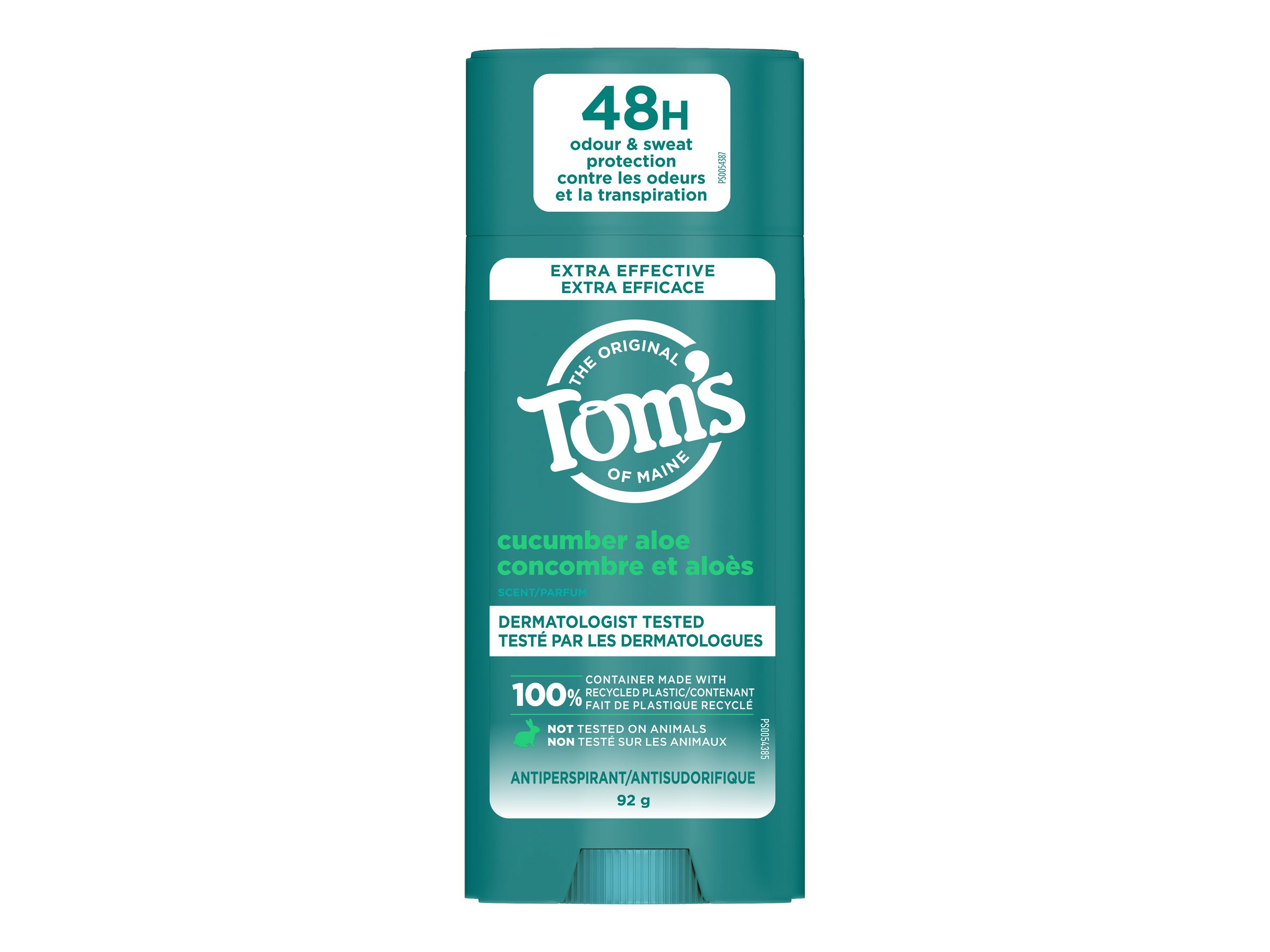 Tom's of Maine Antiperspirant - Cucumber Aloe - 92g