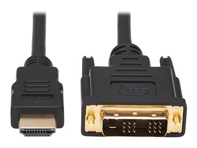 Eaton Tripp Lite Series Safe-IT HDMI to DVI-D Single-Link Antibacterial Adapter Cable (M/M), 1080p 60 Hz, Black, 6 ft. (1.8 m)