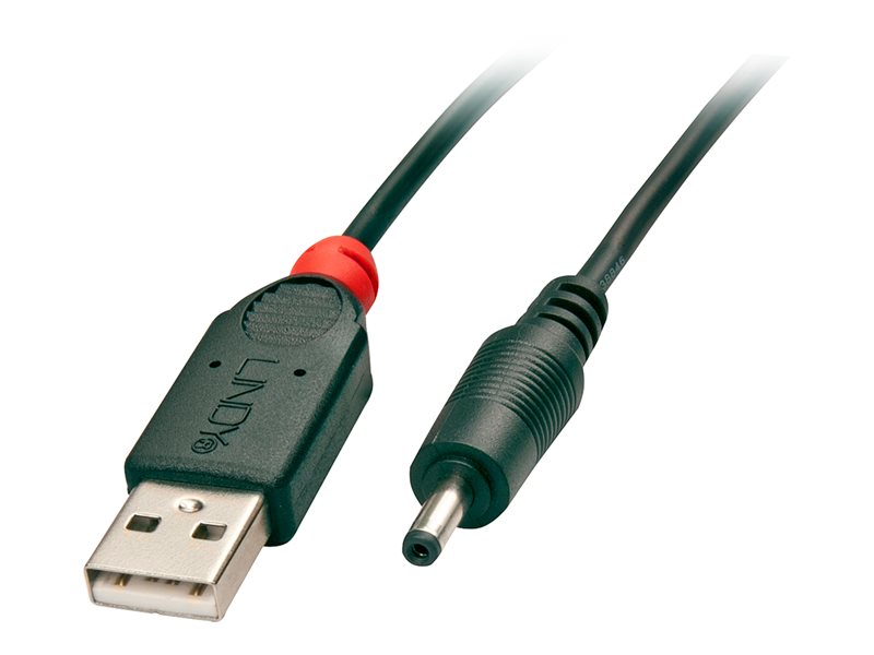 LINDY Cable USB A male - DC 3.5/1.35mm