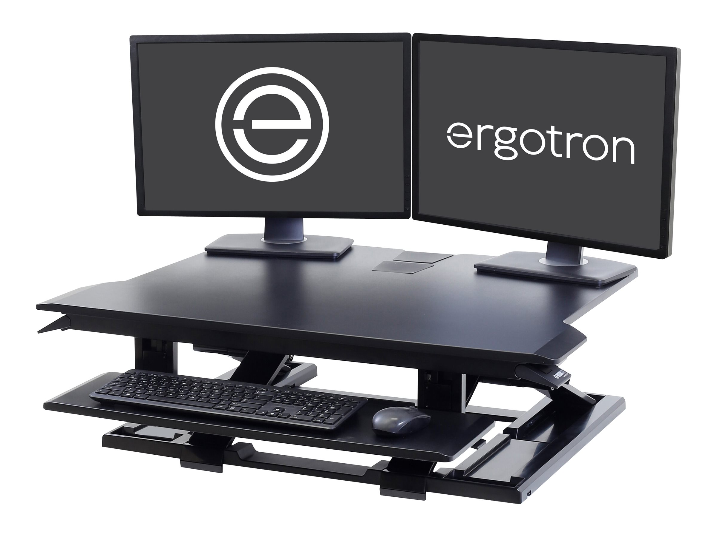 An image of Ergotron WorkFit-TX - standing desk converter - rectangular - black