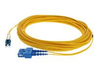 AddOn 15m LC to SC OS1 Yellow Patch Cable