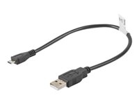 Lanberg USB 2.0 USB-kabel 30cm Sort