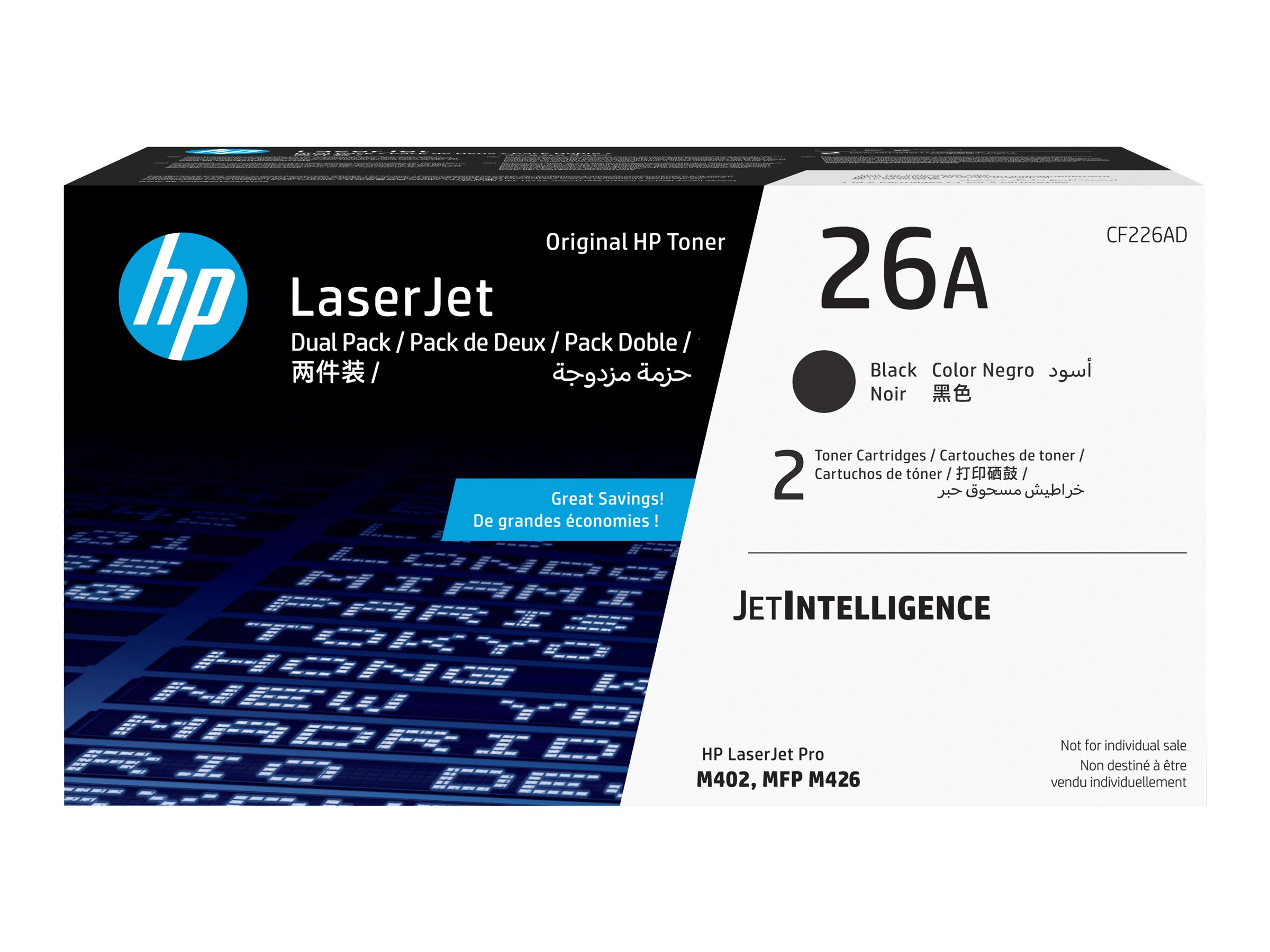 HP 26A - 2-pack - black