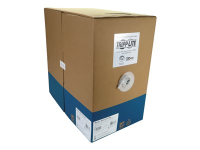 Eaton Tripp Lite Series Cat6a 10G Solid Core UTP Bulk Ethernet Cable, CMR Rated, White, 1000 ft. (305 m)