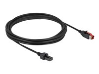 DeLOCK 8 pin USB PlusPower (24 V) (male) - 4 pin mini-DIN (male) Sort 4m Forstærket USB kabel