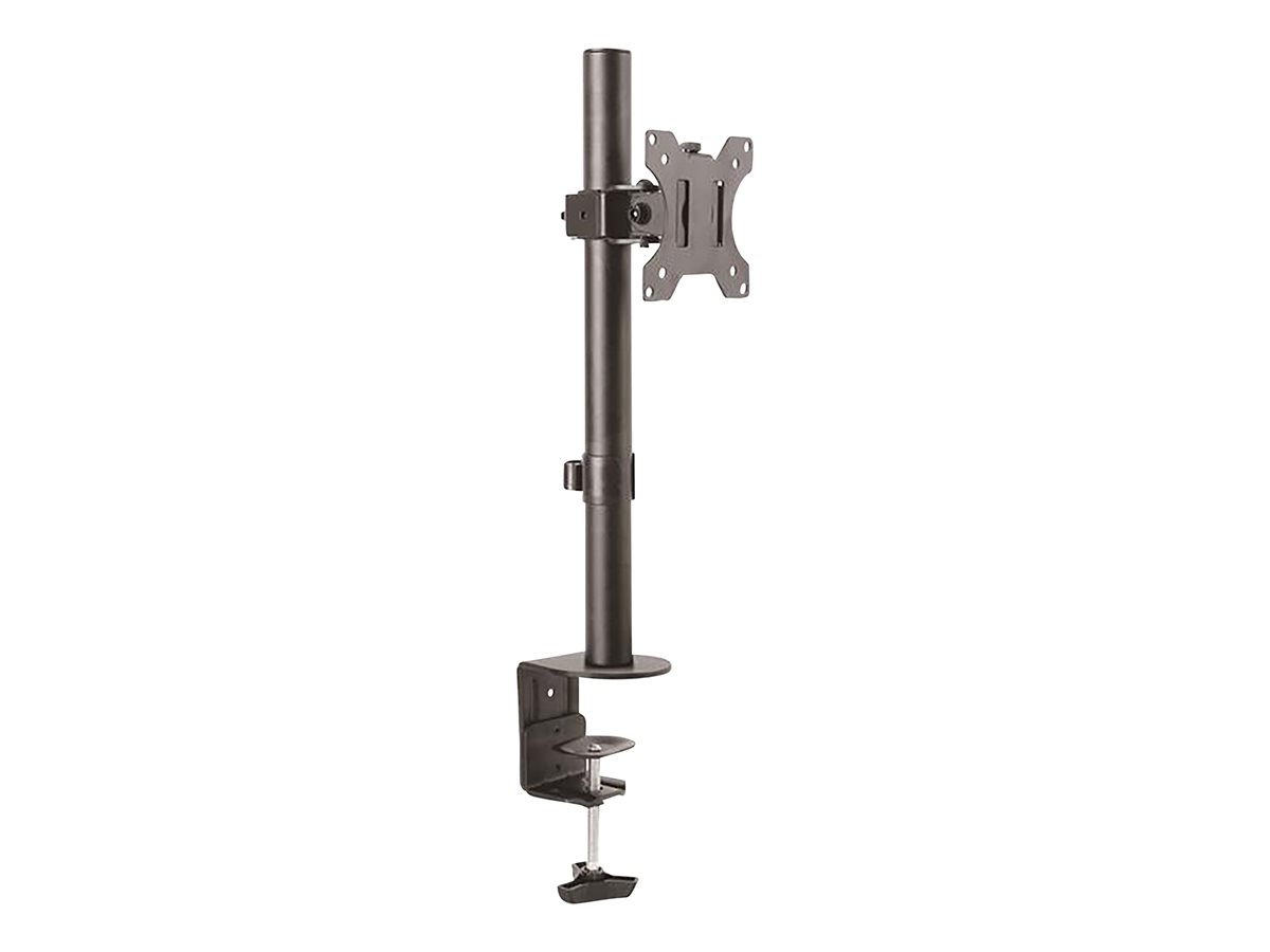 StarTech.com Single Monitor Desk Mount, Single Screen Heavy Duty Pole Mount for up to 8kg VESA Compatible Displays, Ergonomic Height Adjustable Monitor Arm Mount, Desk Clamp/Grommet - Small Footprint Design (ARMPIVOTV2) montážní sada - pro obrazovka - černá