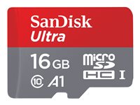 SanDisk Ultra - flash-minneskort - 16 GB - microSDHC UHS-I