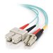 C2G 5m LC-SC 10Gb 50/125 Duplex Multimode OM3 Fiber Cable