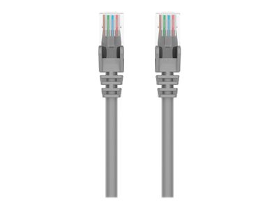 Belkin 3ft CAT6 Ethernet Patch Cable Snagless, RJ45, M/M, Gray