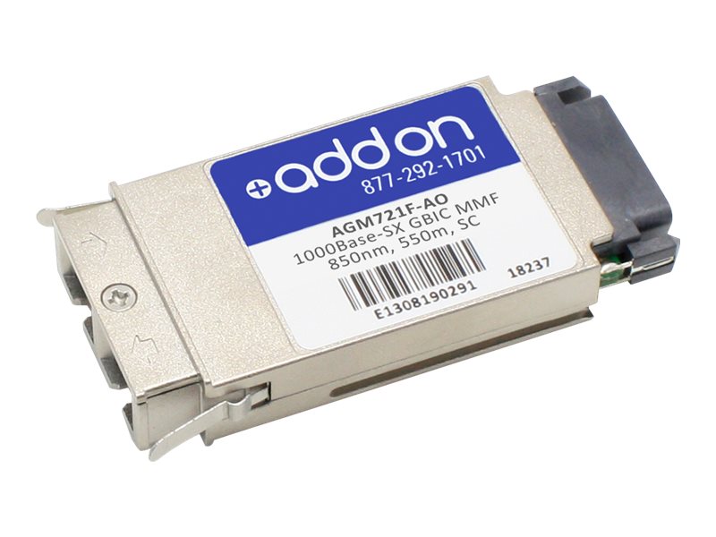 AddOn Netgear AGM721F Compatible GBIC Transceiver - SFP (mini-GBIC) transceiver module - GigE