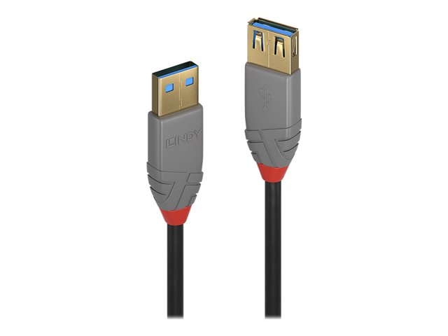 Image of Lindy Anthra Line - USB extension cable - USB Type A to USB Type A - 1 m