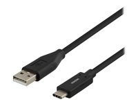 DELTACO USB 2.0 USB Type-C kabel 50cm Sort