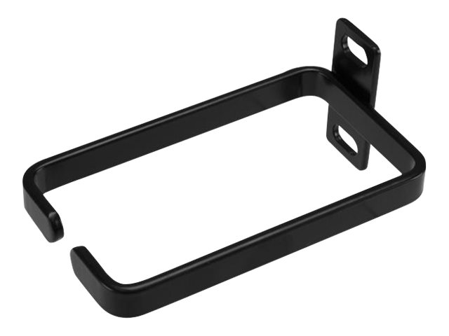 Image of StarTech.com 1U Vertical 2.2 x 3.9in Server Rack Cable Management D-Ring Hook w/ Flexible Opening - Network Rack-Mount Cord Organizer Ring (CMHOOK1U) - cable management ring - 1U