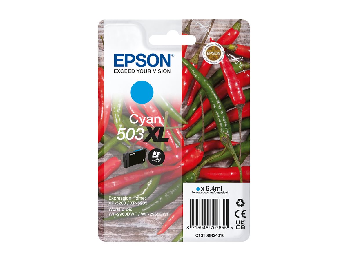 Epson 503XL - XL - azurová - originální - inkoustová cartridge – foto 2