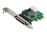 StarTech.com 4-port PCI Express RS232 Serial Adapter Card, PCIe RS232 Serial Host Controller Card, PCIe to Serial DB9 Card, 1