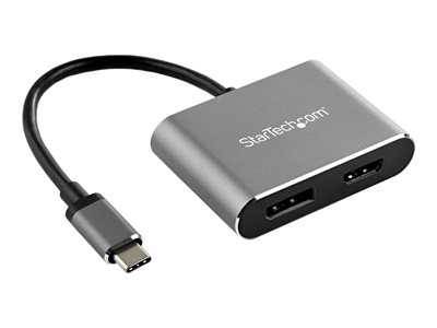 StarTech.com USB C Multiport Video Adapter, 4K 60Hz USB-C to HDMI 2.0 or DisplayPort 1.2 Monitor Adapter, USB Type-C 2-in-1 Display Converter HDMI/DP HBR2 HDR, Thunderbolt 3 Compatible