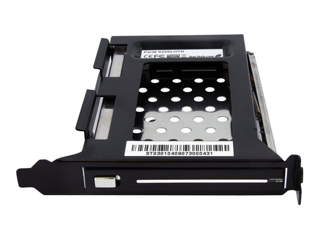 Image of StarTech.com 2.5in SATA Removable Hard Drive Bay for PC Expansion Slot - Storage bay adapter - black - S25SLOTR - storage bay adapter