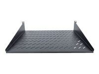 Intellinet 19" Cantilever Shelf, 2U, 2-Point Front Mount, 400mm Depth, Vented, Max 25kg, Black, Three Year Warranty - rack shelf - 2U