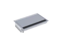 BACHMANN CONI Built-in-frame Short, 3-way 248x151mm, Ground stainless, Built-in depth 56mm, suitable tabletop thicknesses min. 10mm
