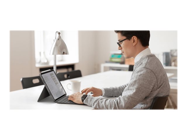 Logitech Combo Touch - klávesnice a pouzdro - s trackpad - QWERTY - skandinávské jazyky - oxfordská šedá Vstupní zařízení – foto 12
