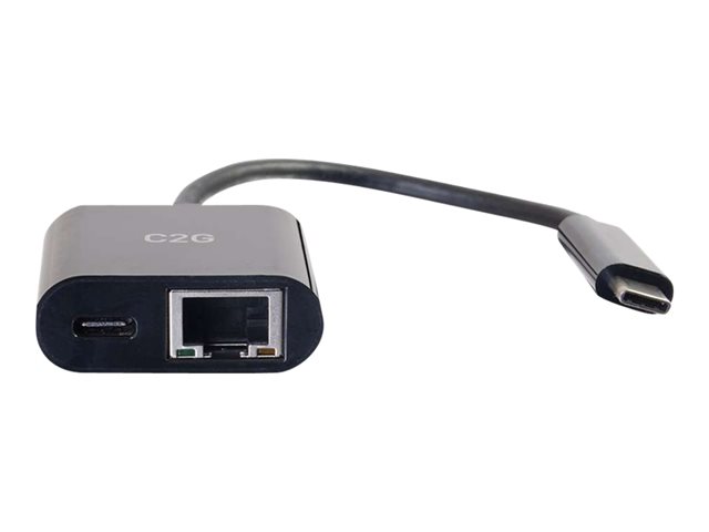 C2G USB C to Ethernet Adapter with Power Delivery - síťový adaptér - USB-C - Gigabit Ethernet x 1 – foto 3